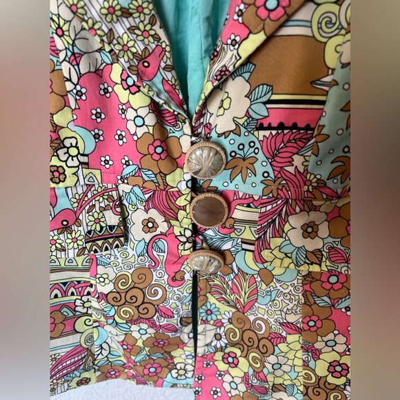 Nanette Lepore Animal Print Floral Blazer - Picture 8 of 12